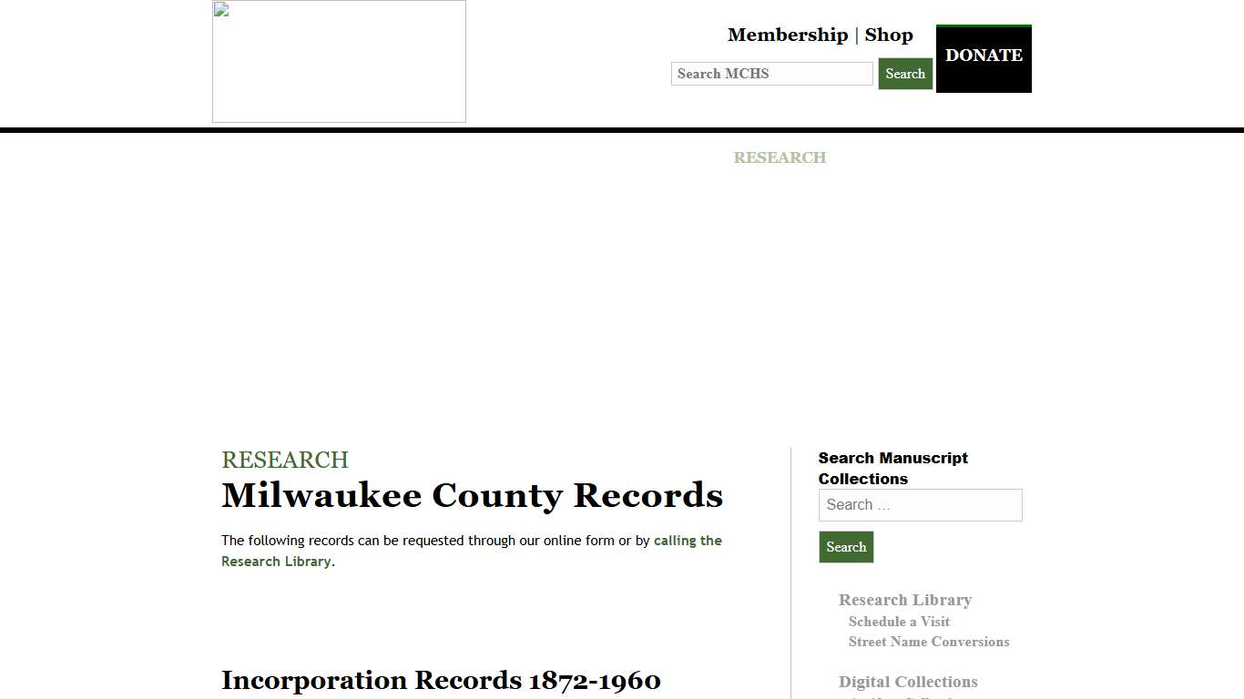 Milwaukee County Records